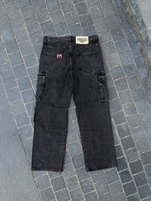 JEANS BLACK CARGO - Imagen 3