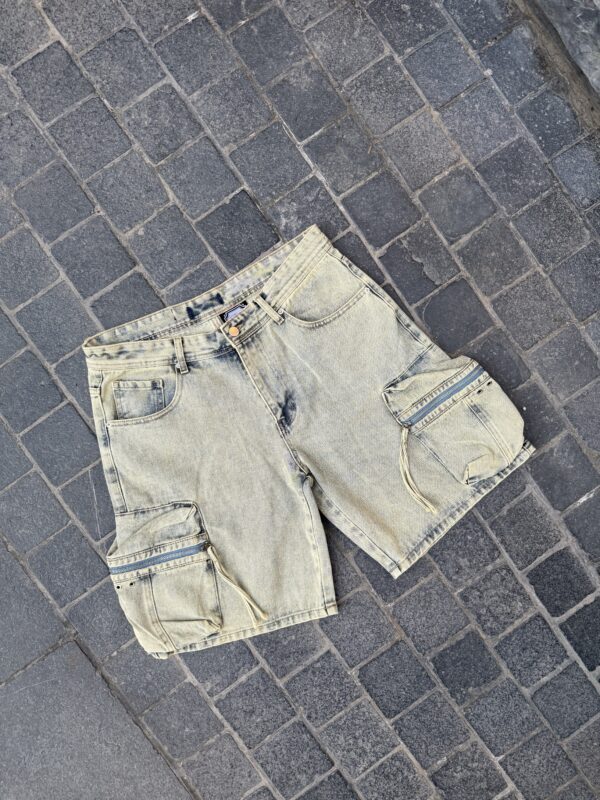 3/4 DE JEANS CON CARGO - Imagen 2